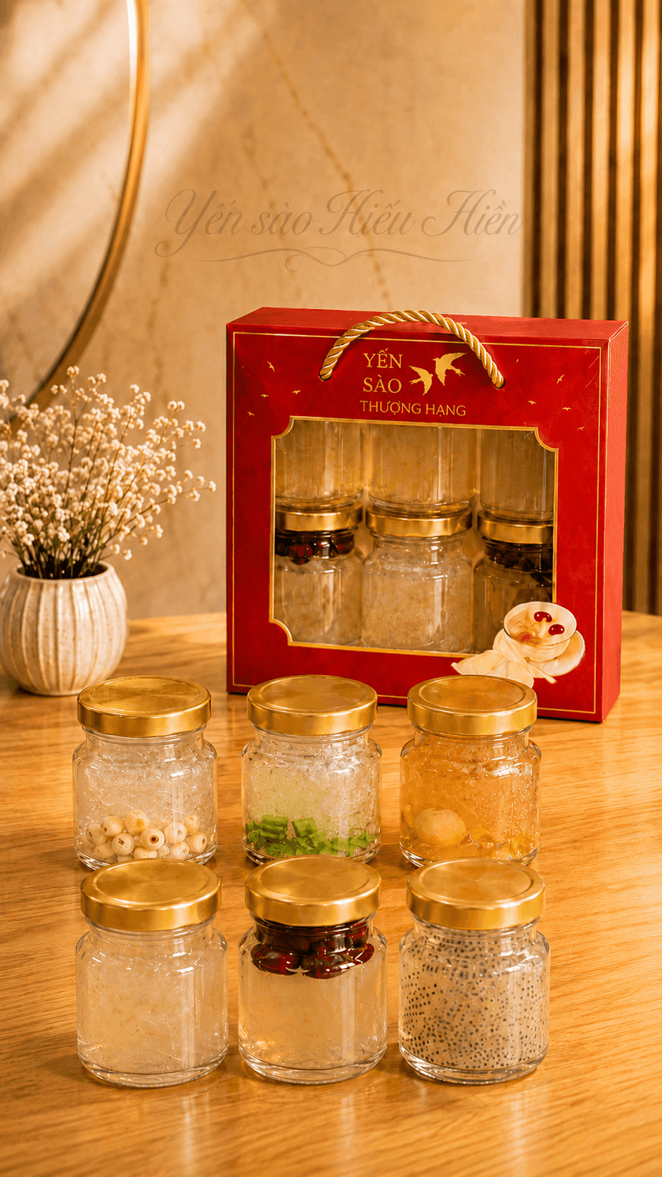 Set 6 hũ đầy đủ các vị