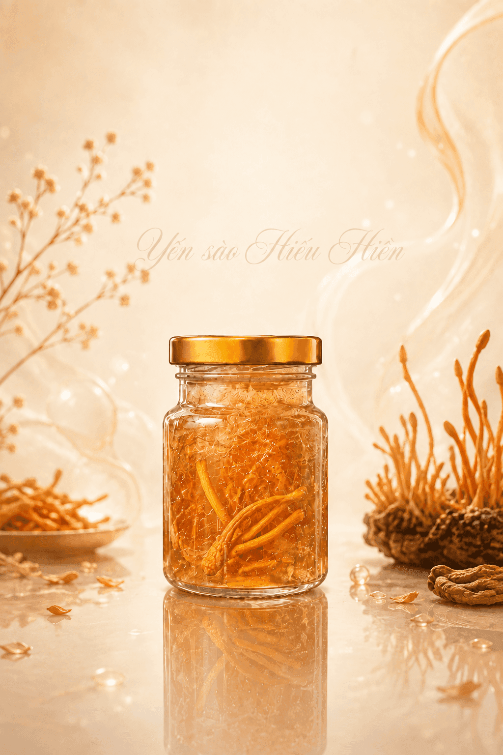 Yến chưng tươi đông trùng hạ thảo